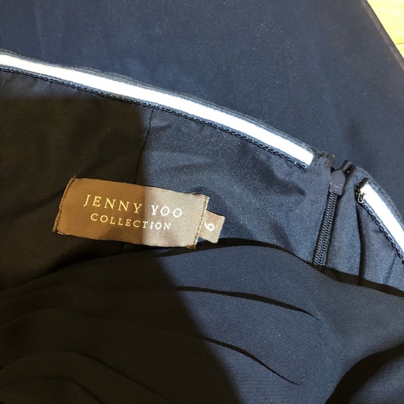 Jenny Yoo Collection short strapless navy dress - Picture 7 of 7